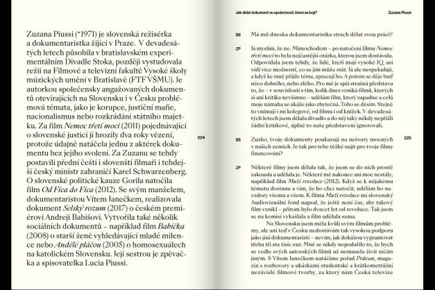 Zuzana Piussi: Jak dělat dokument ve společnosti, která se bojí?