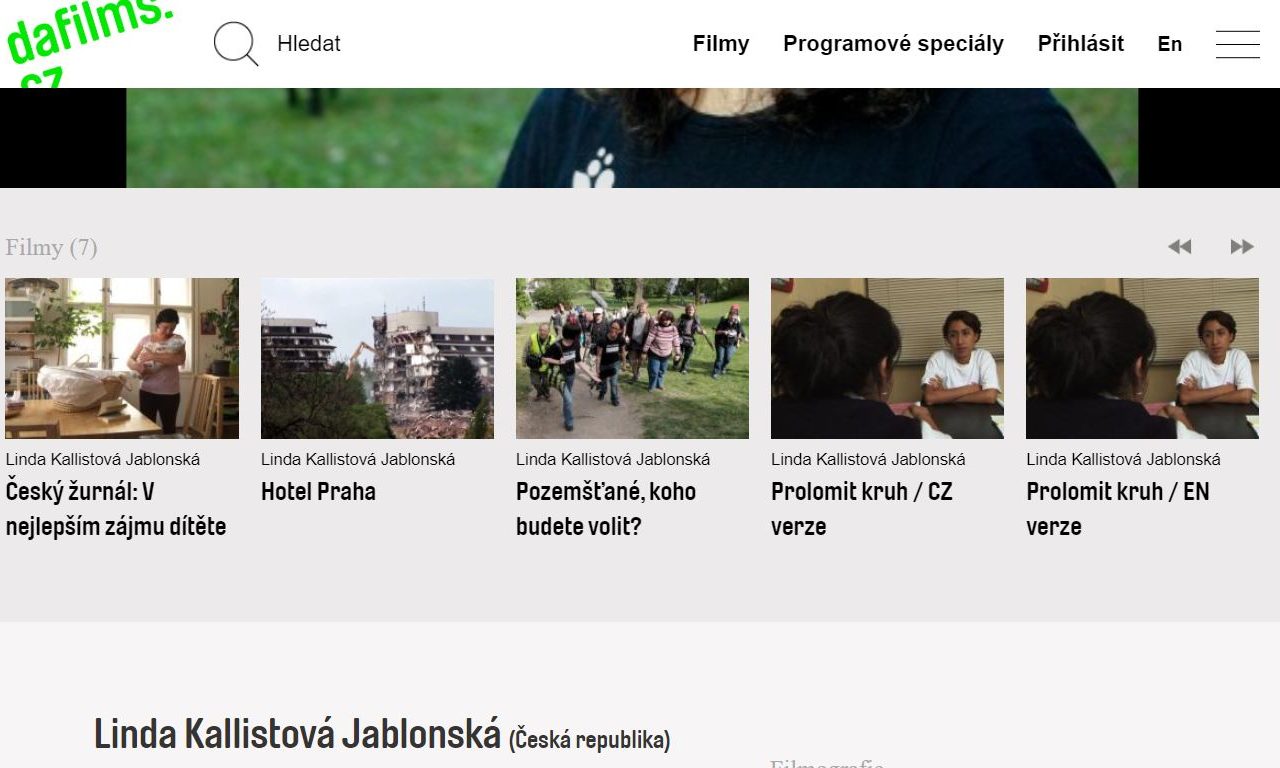 Linda Kallistová Jablonská: Film by měl mít pro společnost přínos